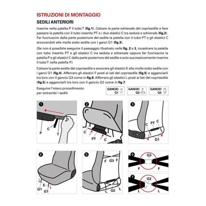 Coprisedili anteriori personalizzati Smart Fortwo tess. misto cotone grigio/nero