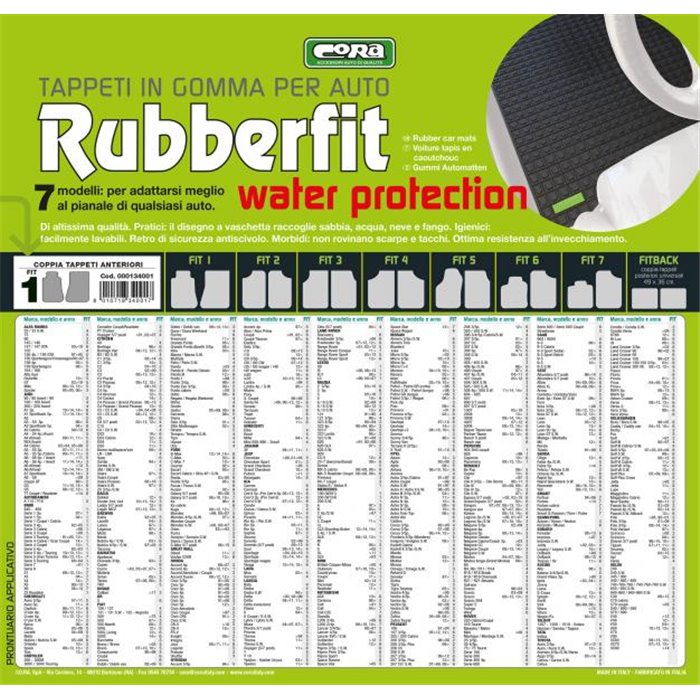 Tappeti gomma anteriori Rubberfit FIT1