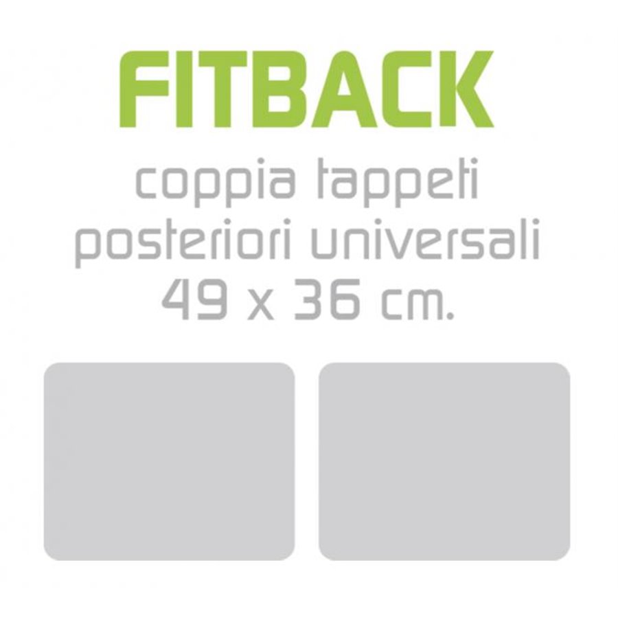 Tappeti gomma posteriori Rubberfit FITBACK