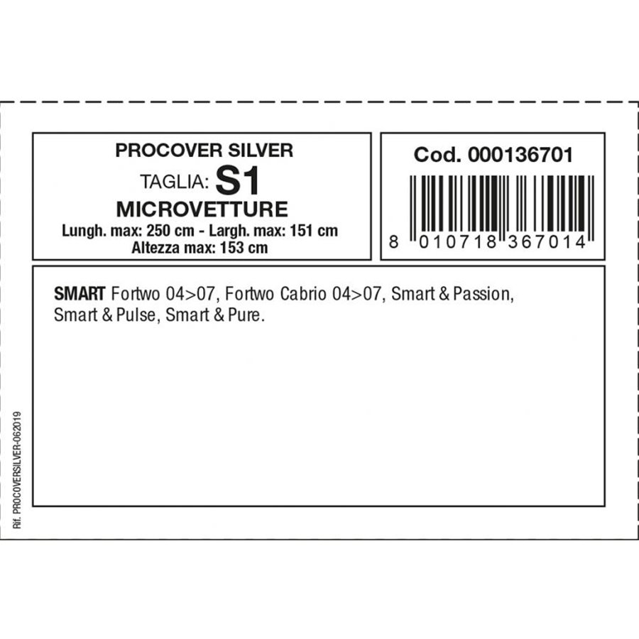 Copriauto Procover Silver mod. S1