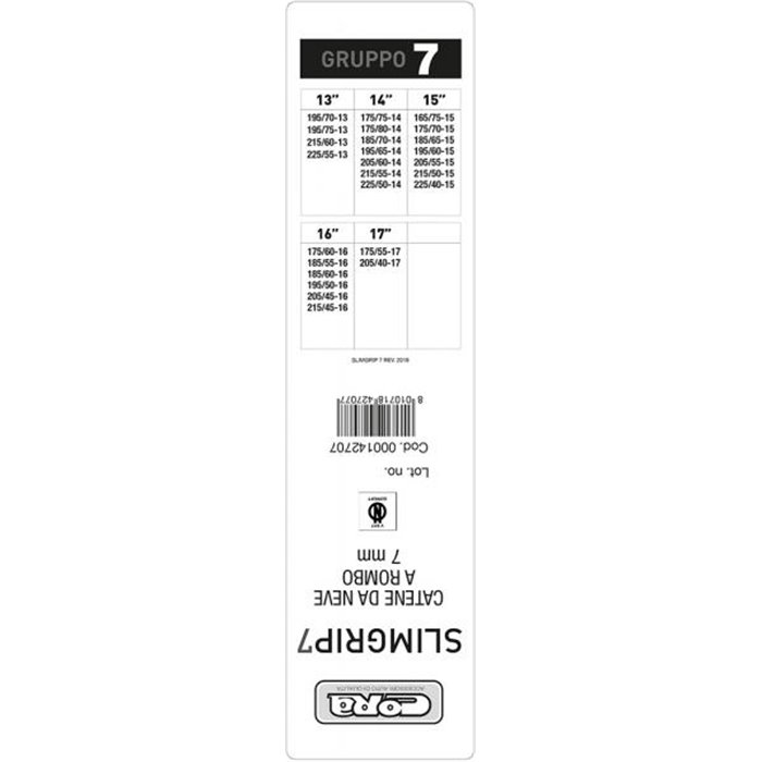 Catene neve Slimgrip 7 mm gruppo 7