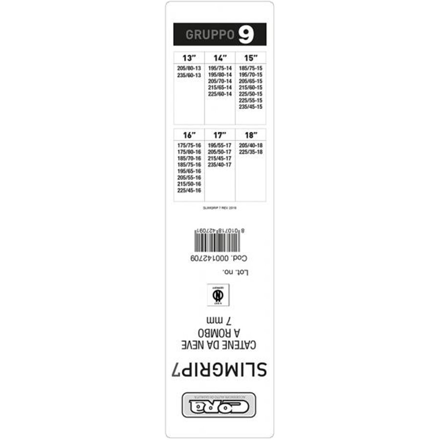 Catene neve Slimgrip 7 mm gruppo 9