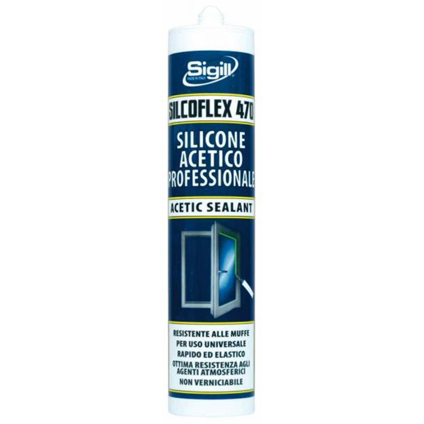 Silicone acetico Silcoflex 470 trasparente 280 mL