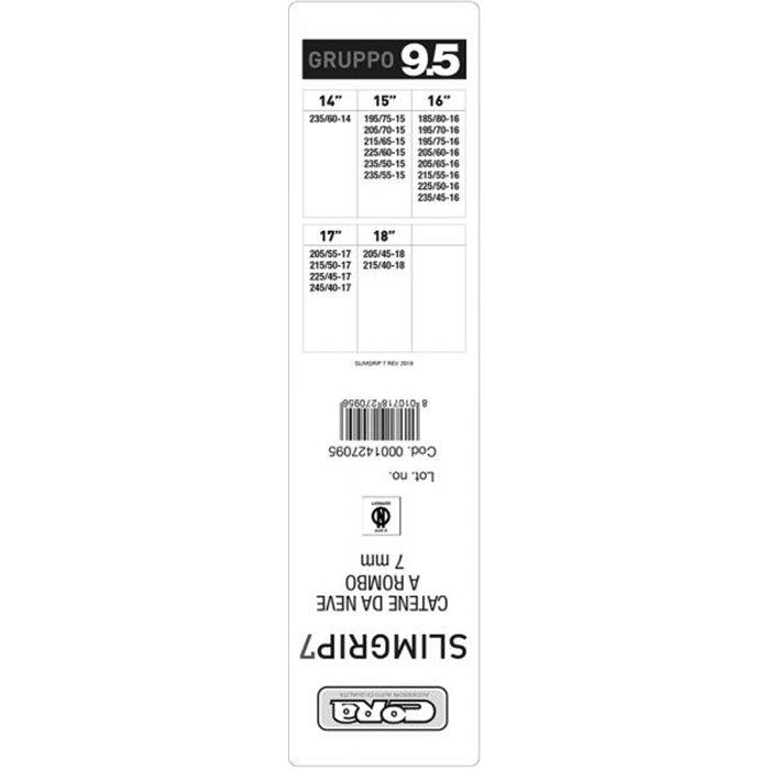 Catene neve Slimgrip 7 mm gruppo 9,5