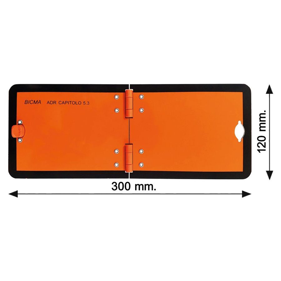 Pannello generico alluminio pieghevole 300x120 mm