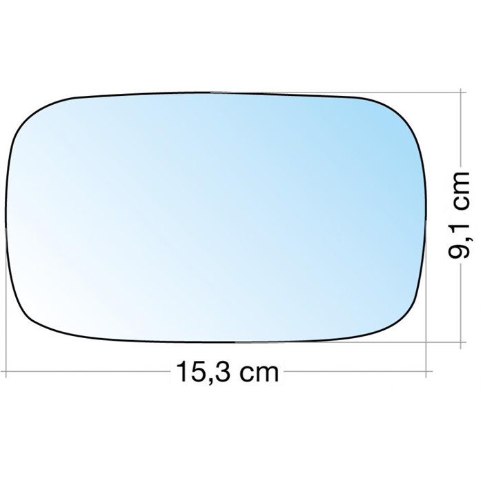 SPECCHIO C/PIASTRA SX-DX AZZ. ASF. ALFA 33/75 90, 164
