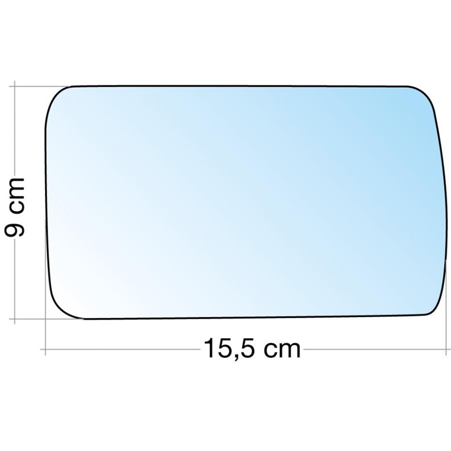 SPECCHIO C/PIASTRA DX AZZ. ASF. ALFA 155