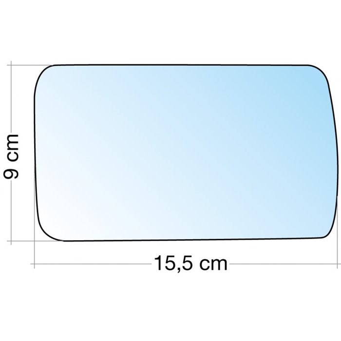 SPECCHIO C/PIASTRA DX AZZ. ASF. TERM. ALFA 155