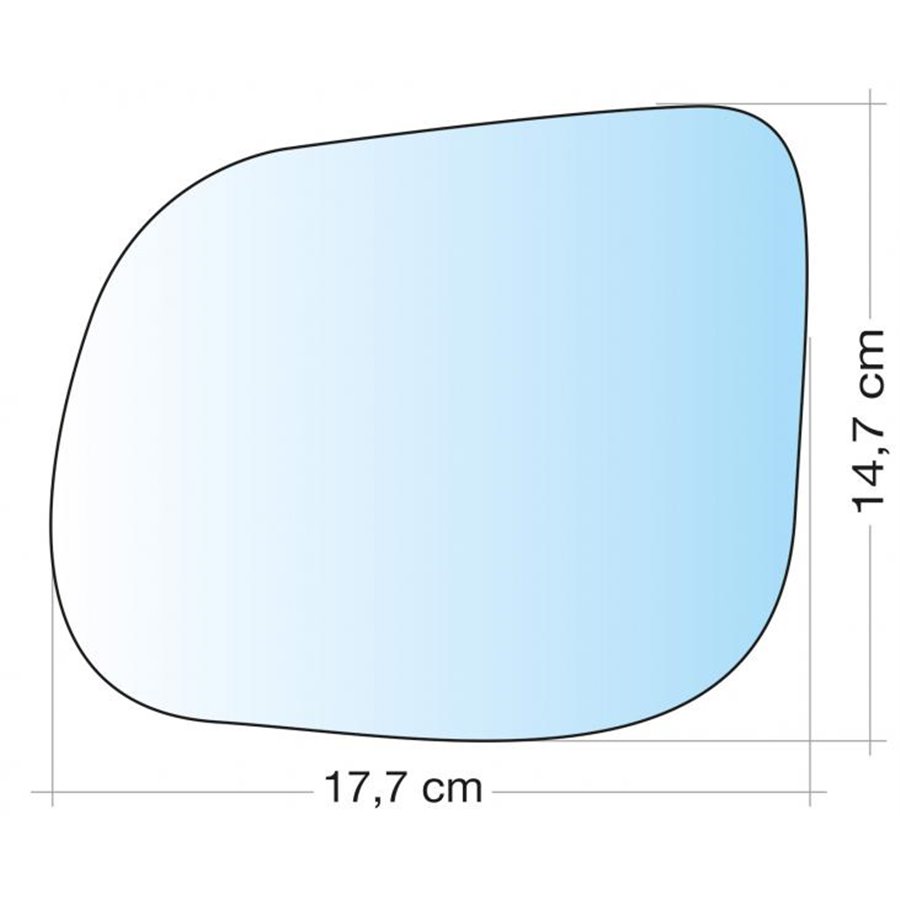 SPECCHIO C/PIASTRA SX CROM ASF AUDI Q5  0816