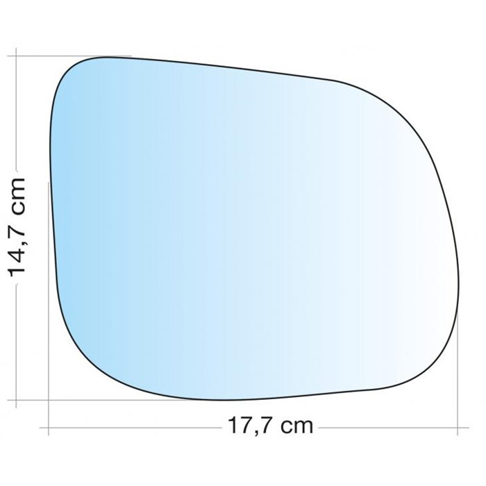 SPECCHIO C/PIASTRA DX CROM ASF TERM AUDI Q5  0816