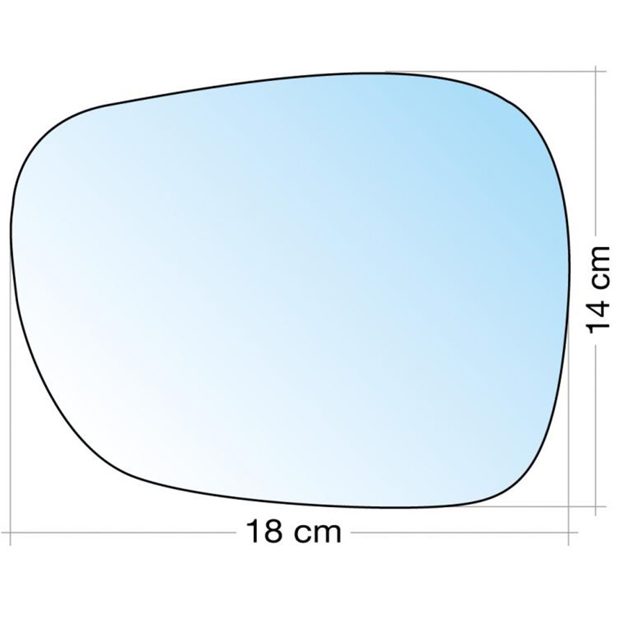 SPECCHIO C/PIASTRA SX CROM. CURVO TERM. BMW X1 0912, X3 10