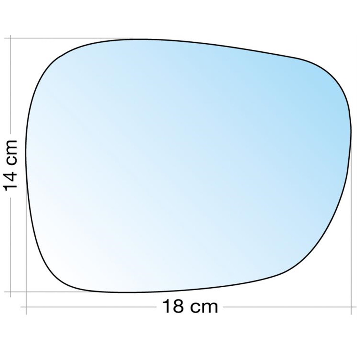 SPECCHIO C/PIASTRA DX CROM. CURVO BMW X1 0912, X3 10