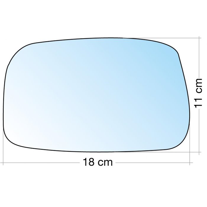 SPECCHIO C/PIASTRA SX AZZ. CURVO TERM. CITROEN C8-FIAT ULYSSE-LANCIA PHEDRA-PEUGEOT 807 10