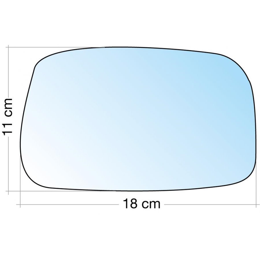 SPECCHIO C/PIASTRA DX AZZ. CURVO TERM. CITROEN C8-FIAT ULYSSE-LANCIA PHEDRA-PEUGEOT 807 10