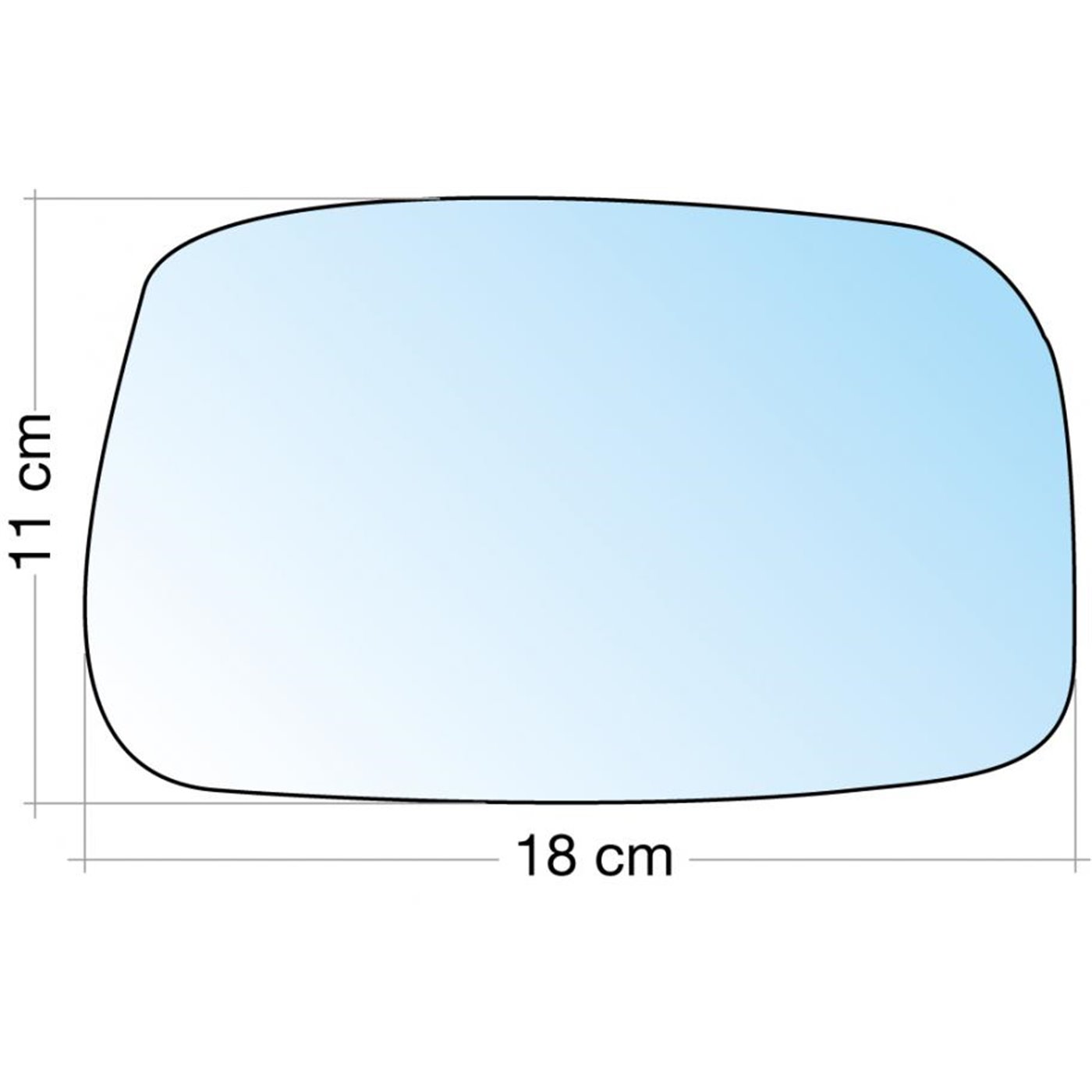 SPECCHIO C/PIASTRA DX AZZ. ASF. TERM. CITROEN C8-FIAT ULYSSE-LANCIA PHEDRA-PEUGEOT 807 10