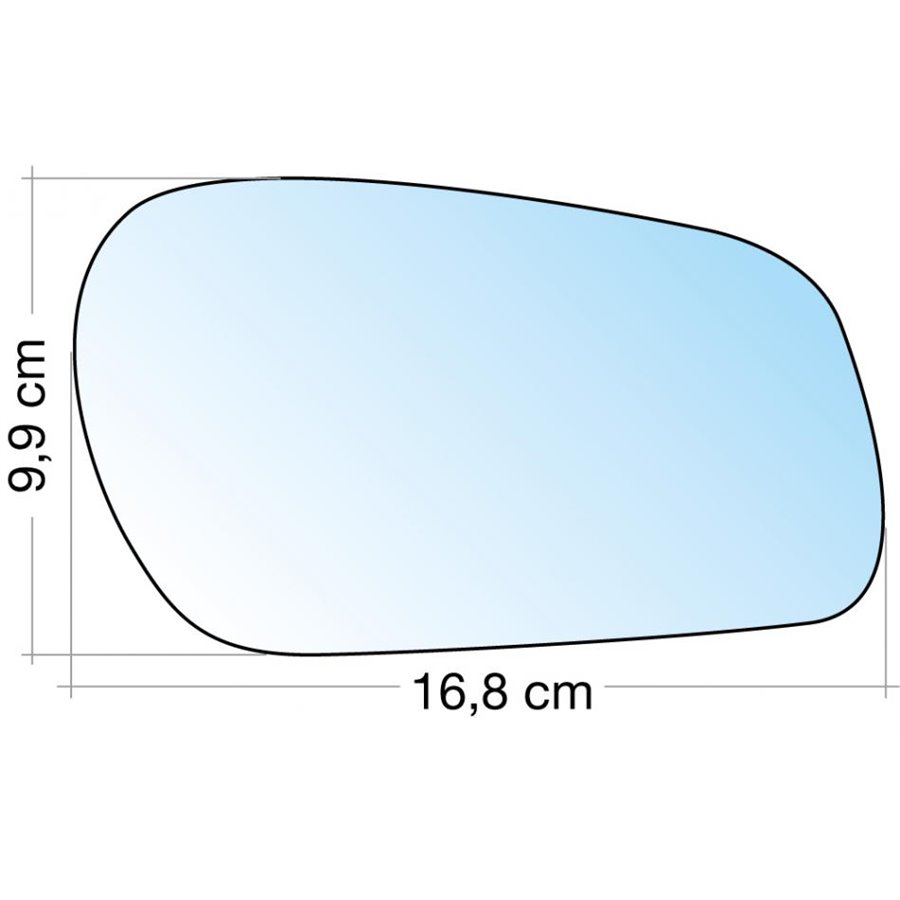 SPECCHIO C/PIASTRA DX CROM. CURVO CITROEN XSARA 9702