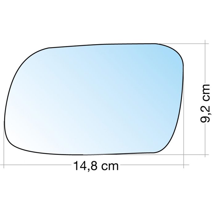 SPECCHIO C/PIASTRA SX AZZ. ASF. CITROEN XSARA 02-PEUGEOT 407
