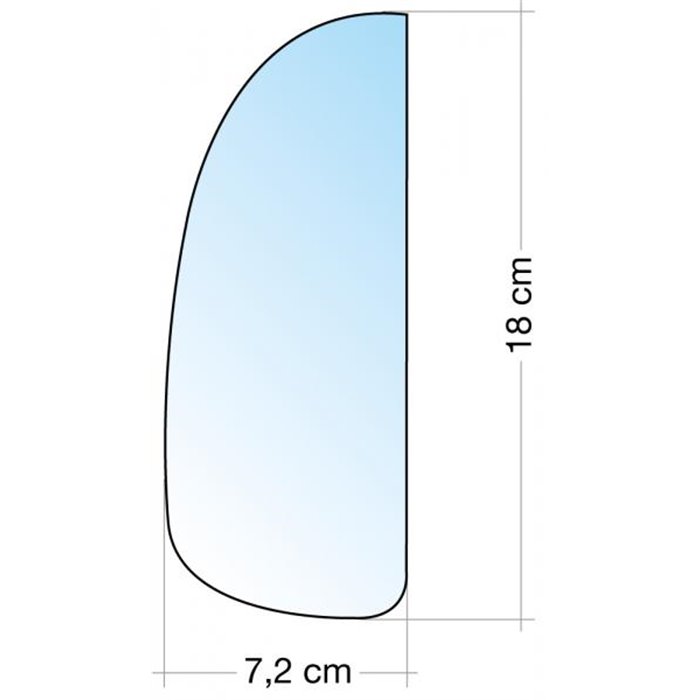 SPECCHIO C/PIASTRA SX CROM. CURVO CITROEN JUMPER-FIAT DUCATO-PEUGEOT J5 BOXER 06 (GRANDANGOLO)