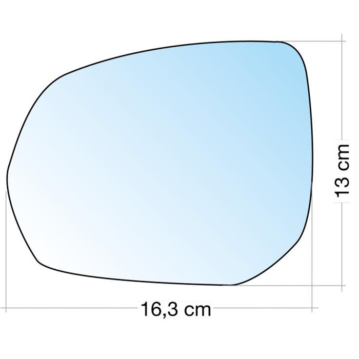 SPECCHIO C/PIASTRA SX CROM. ASF. CITROEN C3 PICASSO, C4 PICASSO/GRAND PICASSO