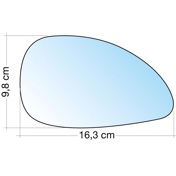 SPECCHIO C/PIASTRA DX CROM. ASF. CITROEN C4 0408