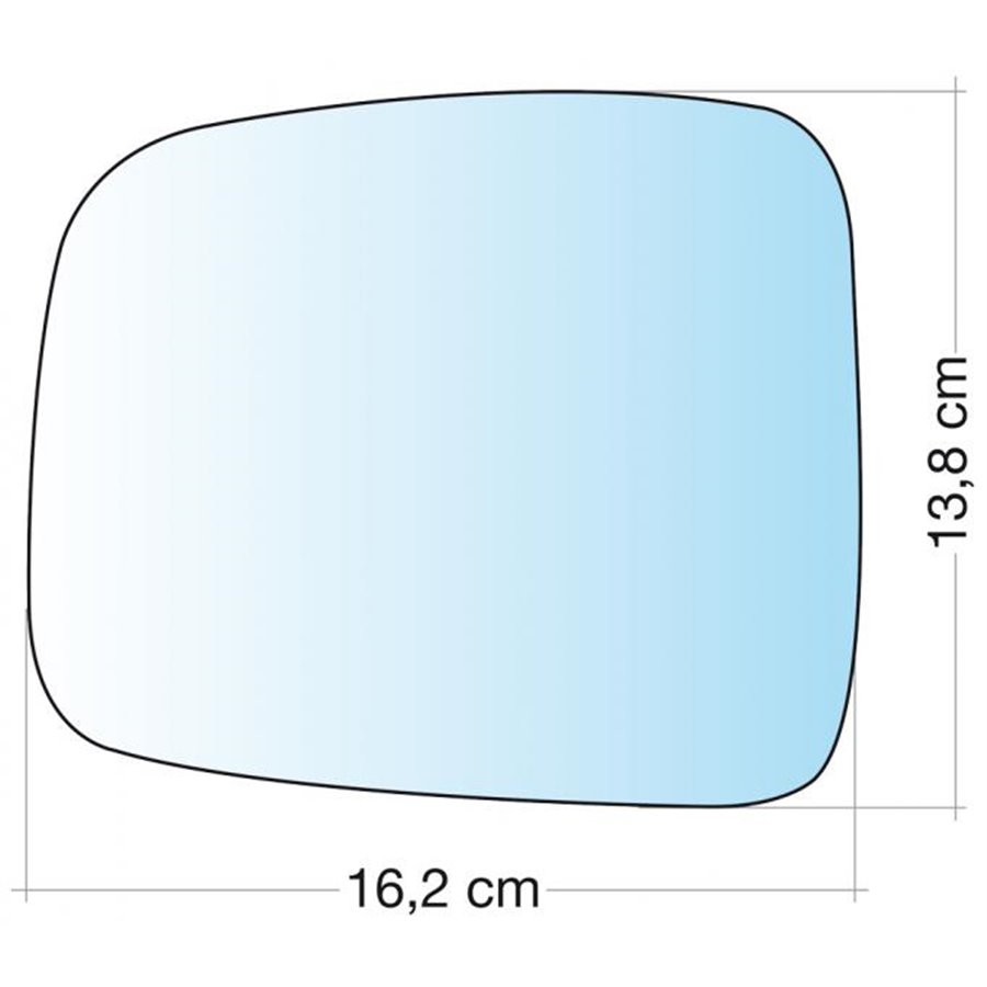 SPECCHIO C/PIAS. SX CROM CURVO CHEROKEE 0208