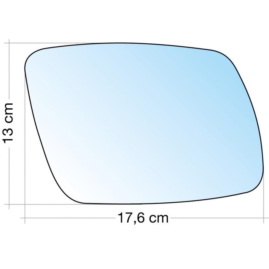 SPECCHIO C/PIASTRA DX CROM. CURVO TERM. FIAT FREEMONT