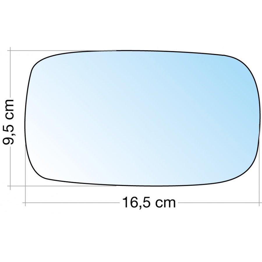 SPECCHIO C/PIASTRA DX CROM. ASF. FIAT PUNTO 1° SERIE 99