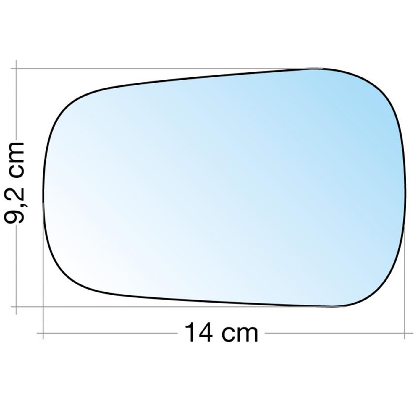 SPECCHIO C/PIASTRA DX CROM. ASF. FORD FIESTA 0104, FUSION