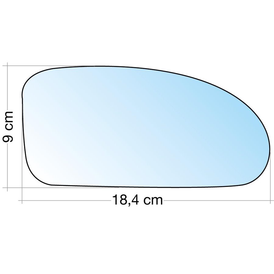 SPECCHIO C/PIASTRA DX CROM. CURVO FORD FOCUS 04