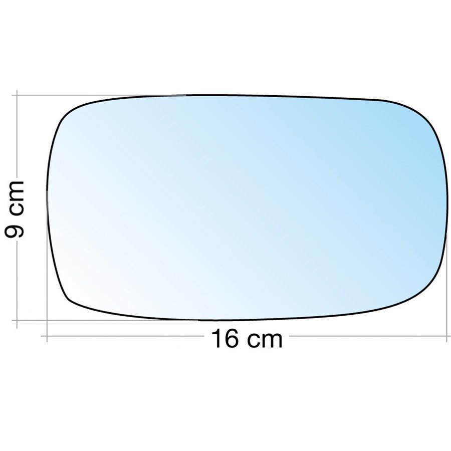 SPECCHIO C/PIASTRA DX CROM. CURVO FORD MONDEO 9395