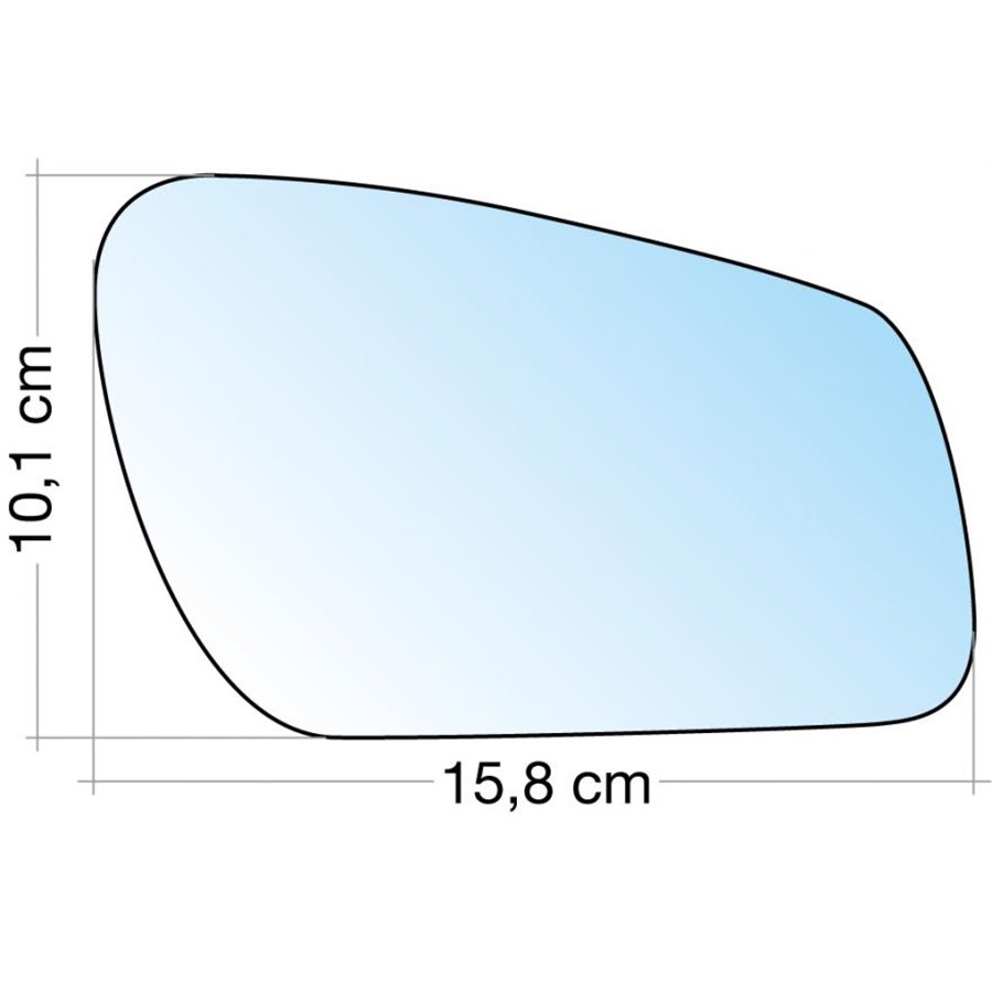 SPECCHIO C/PIASTRA DX CROM. CURVO FORD C-MAX 09, FOCUS 0507, FOCUS C-MAX 10, MONDEO 0507