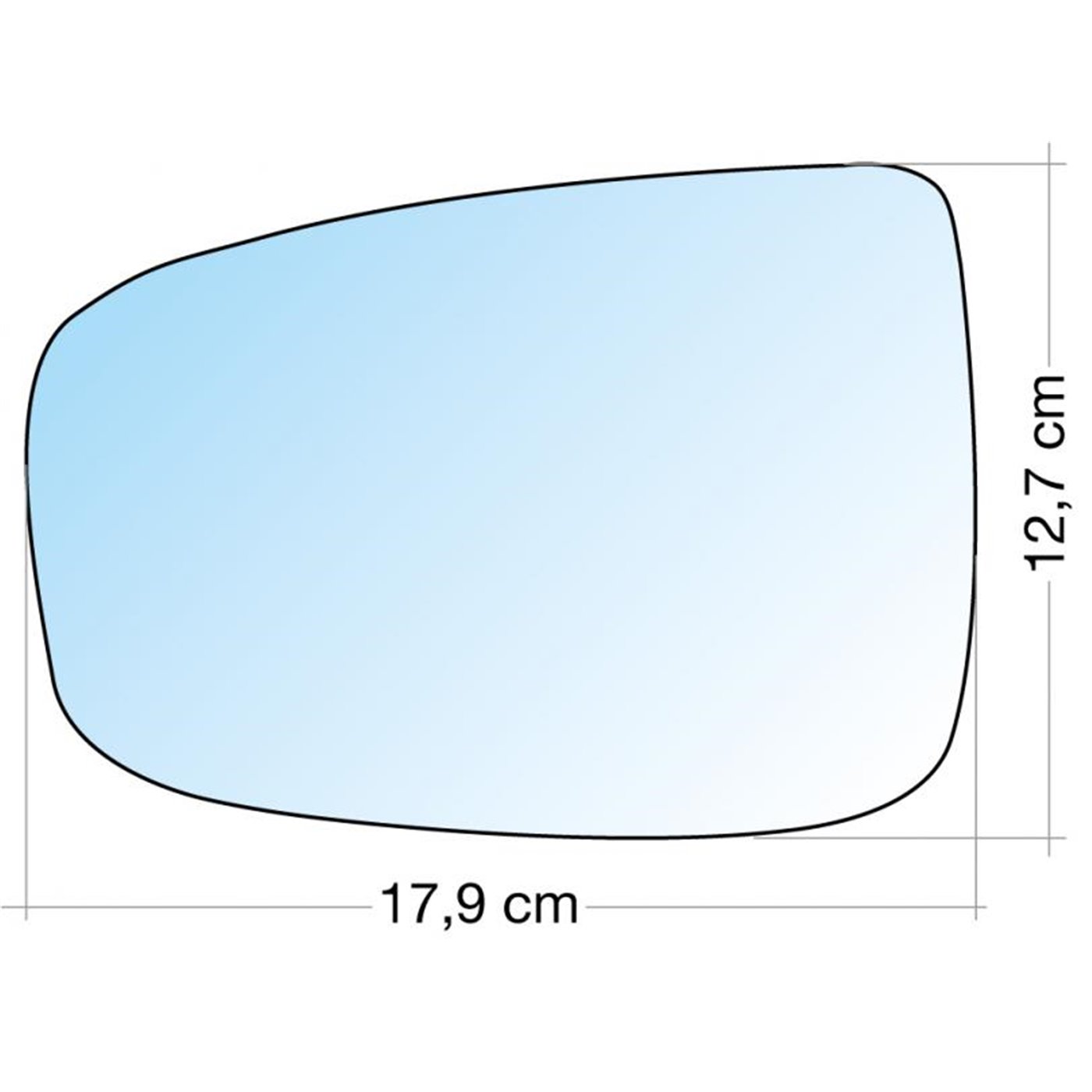 SPECCHIO C/PIASTRA SX CROM. ASF. HYUNDAI IX20 10