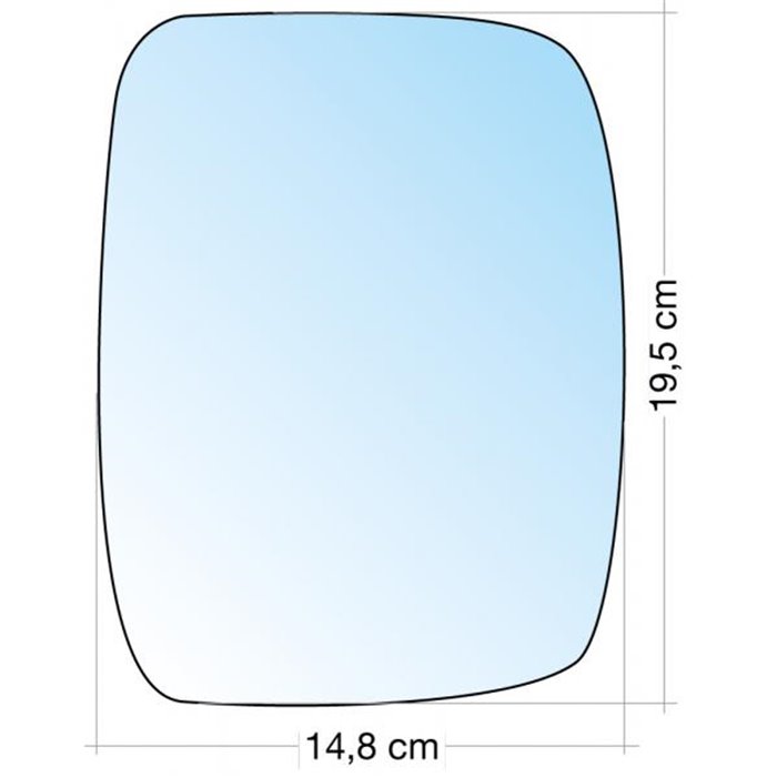 SPECCHIO C/PIASTRA SX-DX CROM. ASF. MERCEDES VITO 9603