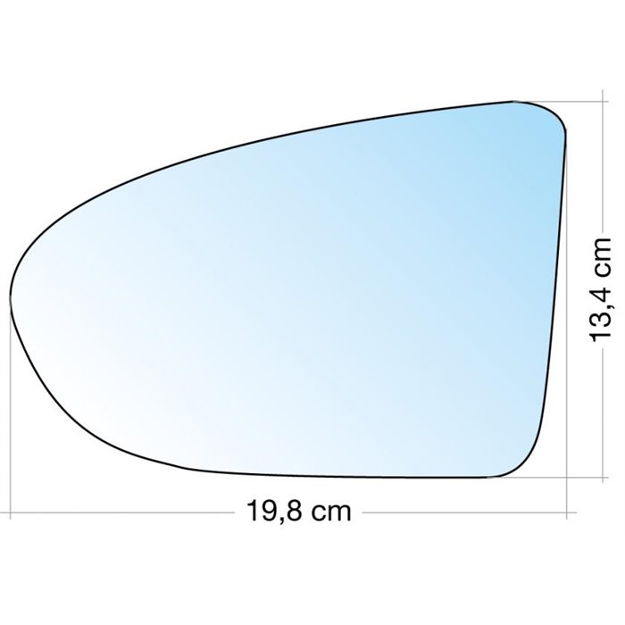 SPECCHIO C/PIASTRA SX CROM. CURVO TERM. NISSAN QASHQAI 0713-QASHQAI+2