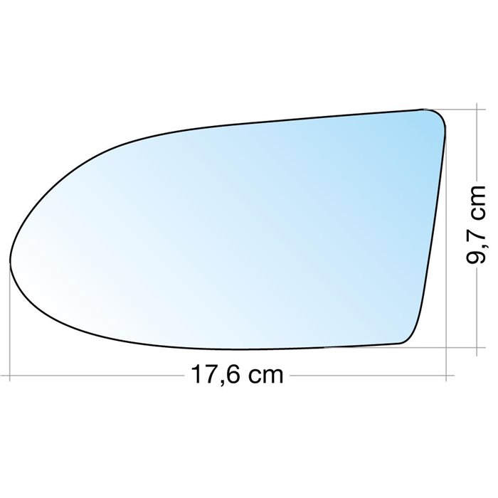 SPECCHIO C/PIASTRA SX CROM. ASF. TERM. OPEL ZAFIRA 05