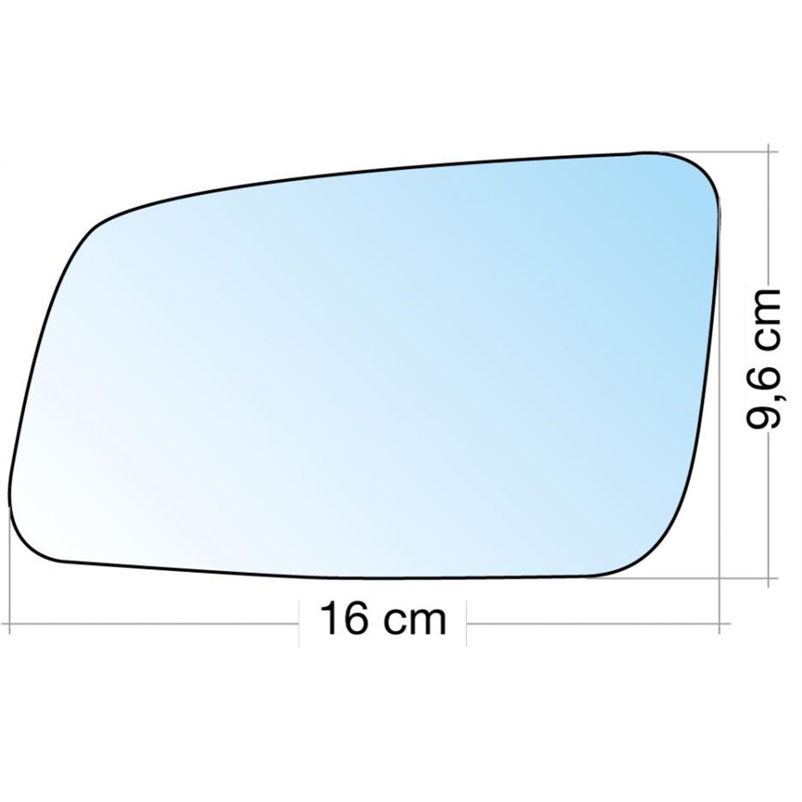 SPECCHIO C/PIASTRA SX CROM. ASF. OPEL ASTRA G 9803