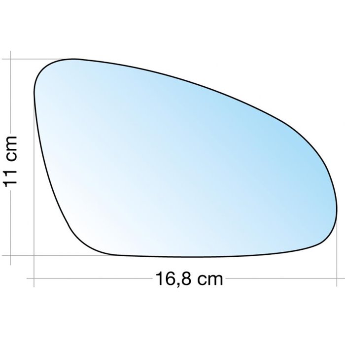 SPECCHIO C/PIASTRA DX CROM. ASF. OPEL ASTRA J 09