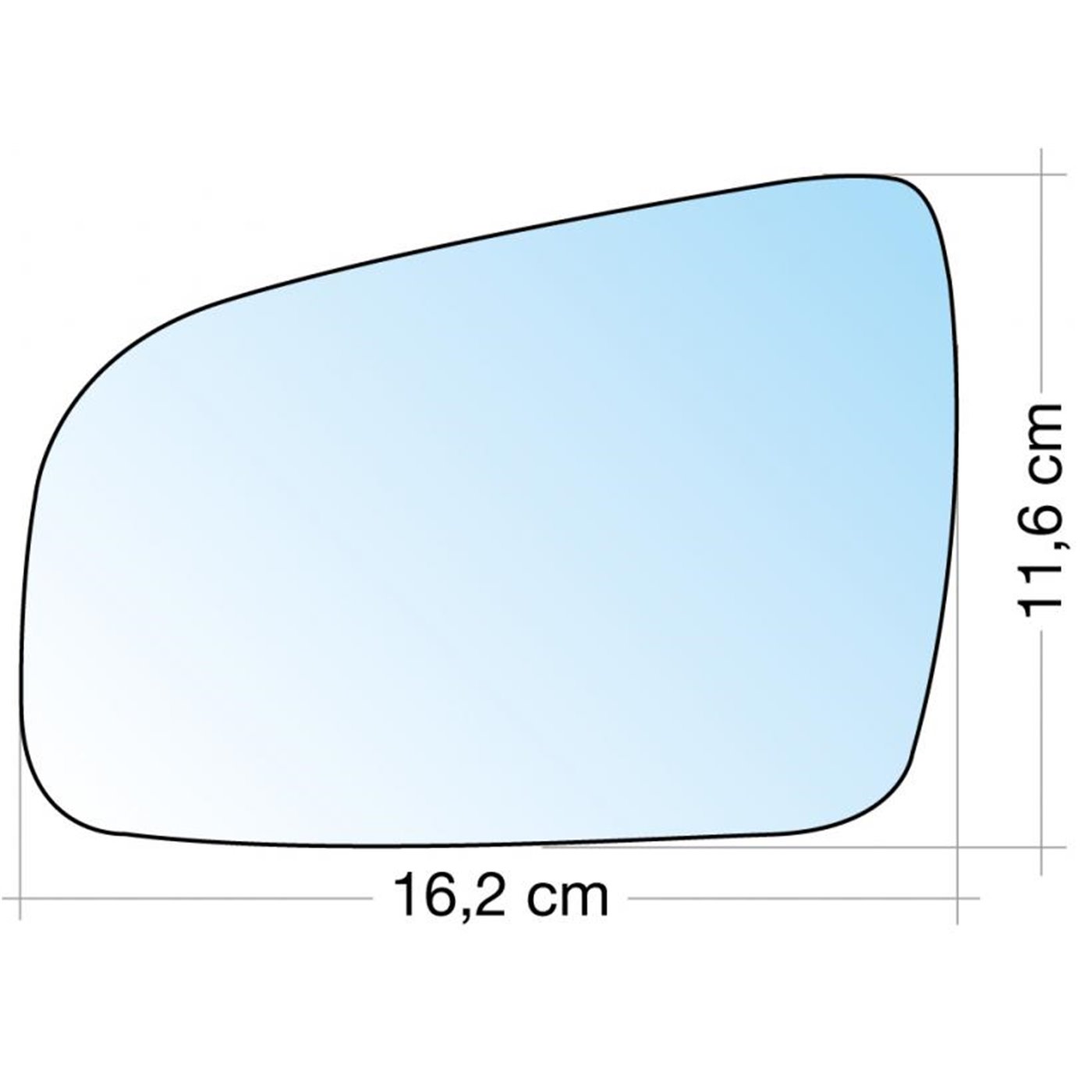 SPECCHIO C/PIASTRA SX CROM. ASF. OPEL ZAFIRA 10 (NO TOURER)