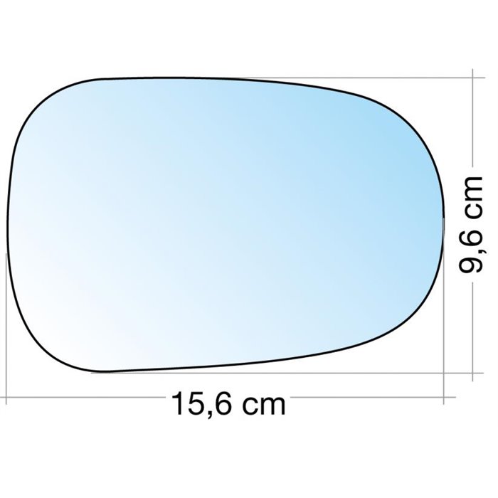 SPECCHIO C/PIASTRA SX-DX CROM. ASF. DACIA LOGAN BERLINA-NISSAN MICRA 0310-RENAULT CLIO 9497, CLIO II 9811, MEGANE I 95, SCENIC 0