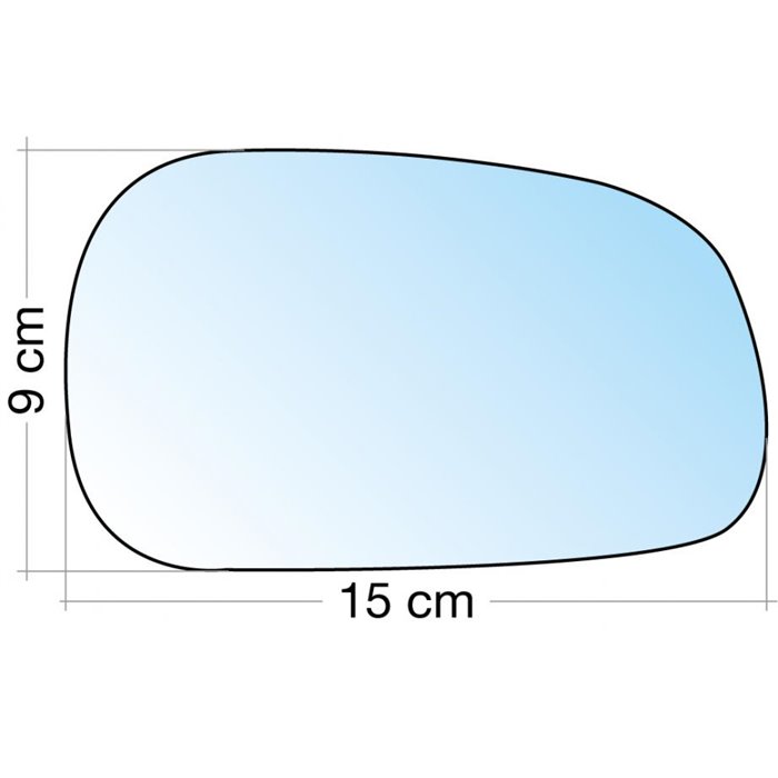 SPECCHIO C/PIASTRA DX CROM. ASF. RENAULT SAFRANE