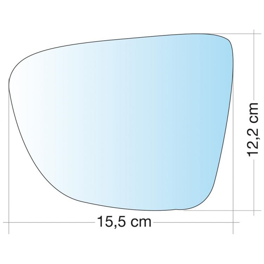 SPECCHIO C/PIASTRA SX CROM ASF TERM CLIO 12 - CAPTUR 13