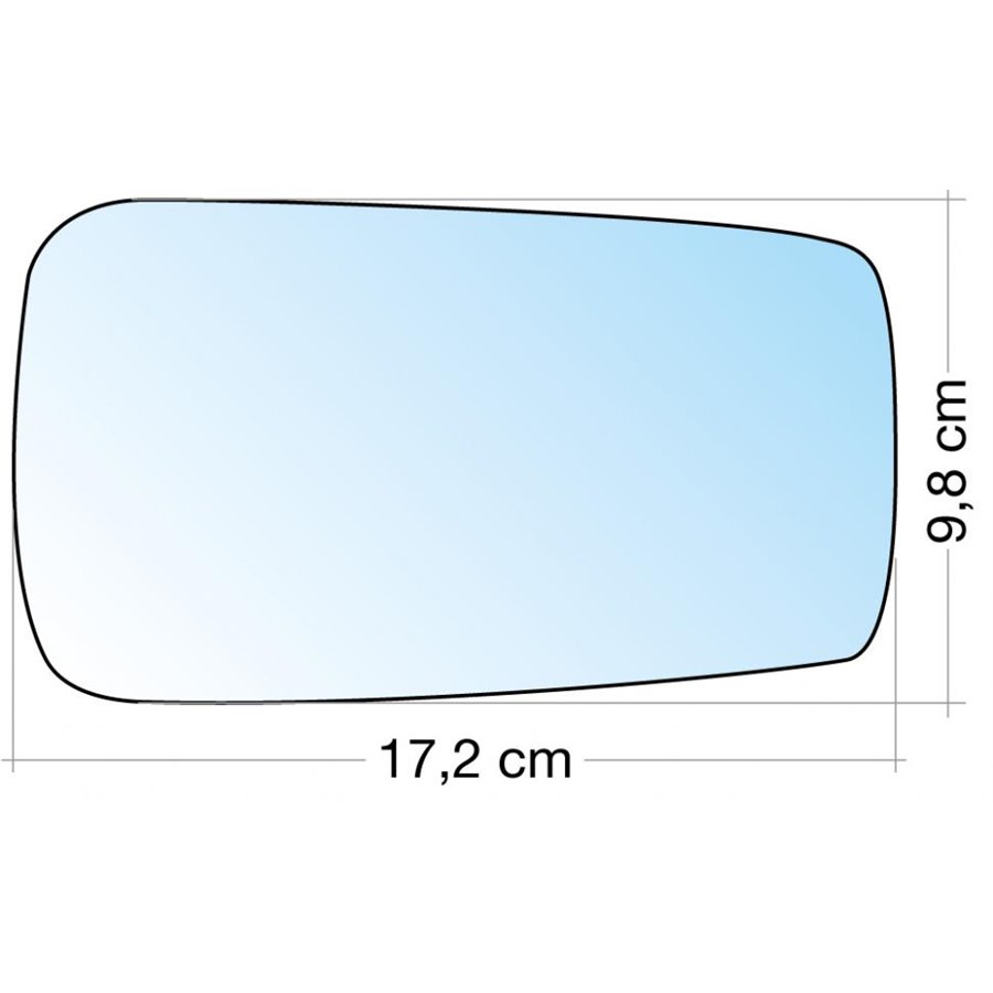 SPECCHIO C/PIASTRA SX-DX CROM. ASF. SEAT TOLEDO 99