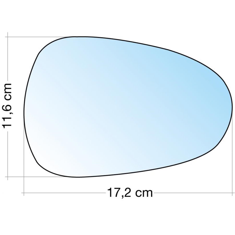 SPECCHIO C/PIASTRA DX CROM. ASF. SEAT EXEO/EXEO ST, IBIZA/IBIZA SC 08