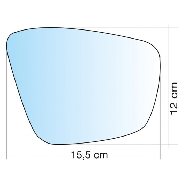 SPECCHIO C/PIASTRA DX CROM ASF TERM OCTAVIA 1320