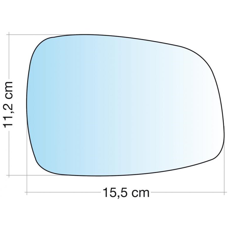 SPECCHIO C/PIAS. DX CROM CURVO SUZUKI SWIFT 0710