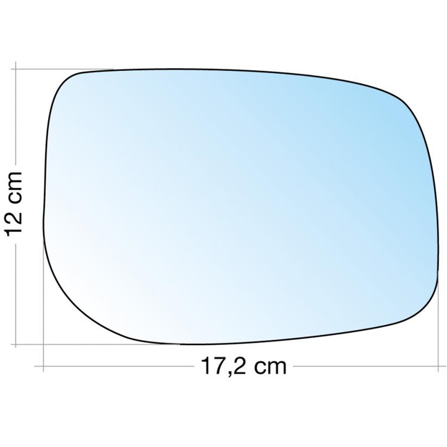 SPECCHIO C/PIASTRA DX CROM. ASF. TOYOTA YARIS 0609 EUROPA