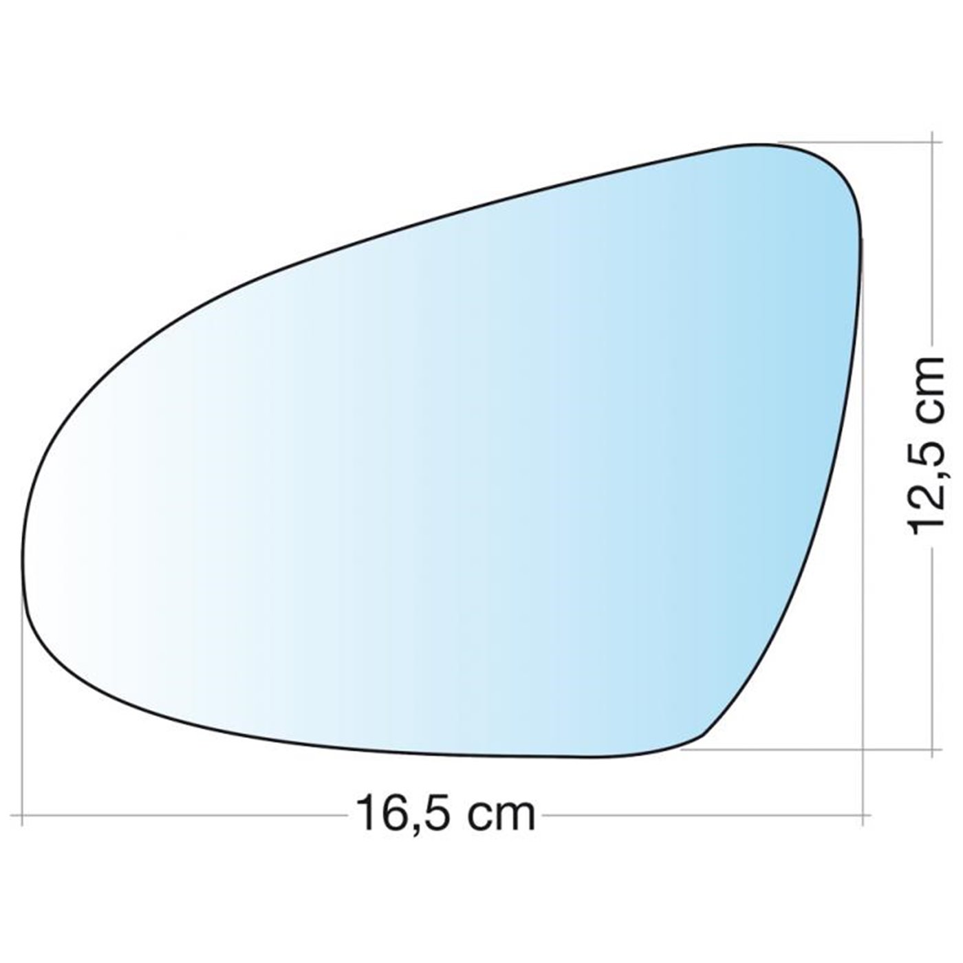 SPECCHIO C/PIAS. SX CROM  AYGO 14/YARIS 11 