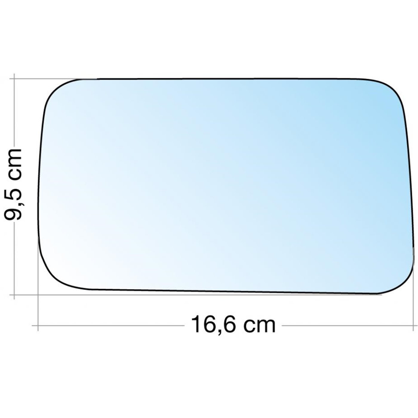 SPECCHIO C/PIASTRA DX CROM. ASF. SEAT CORDOBA/IBIZA 9399-VW GOLF III 9197, VENTO 9199