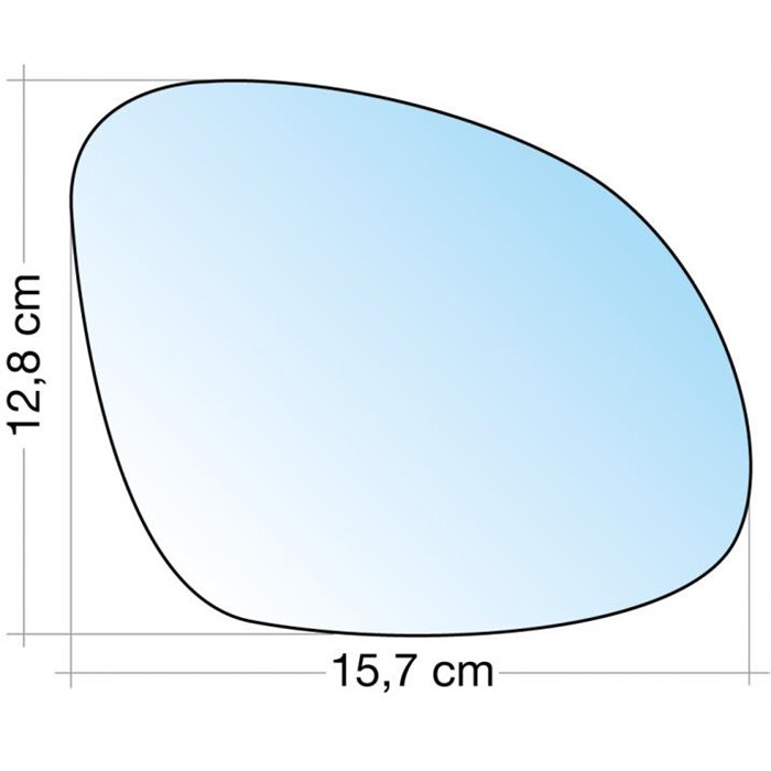 SPECCHIO C/PIASTRA DX CROM. ASF. TERM. VW TIGUAN 0711