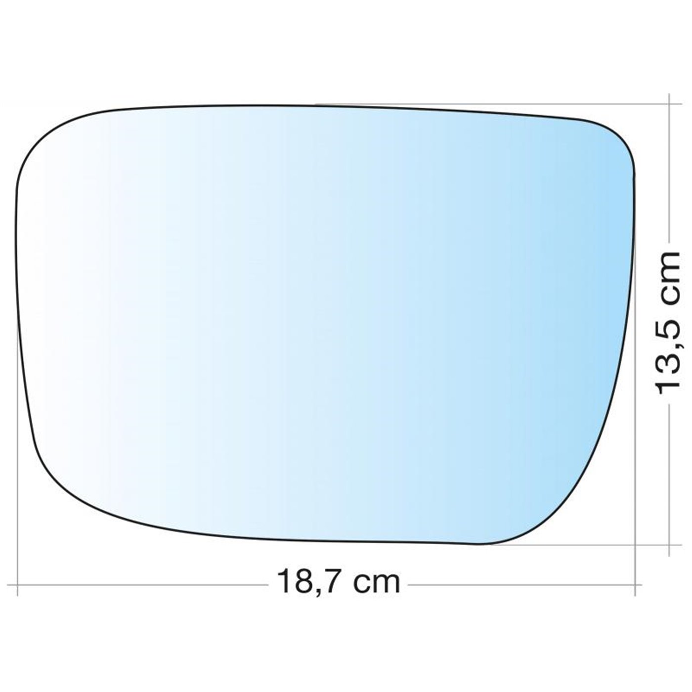 SPECCHIO C/PIASTRA SX CROM ASF TERM XC60  0817